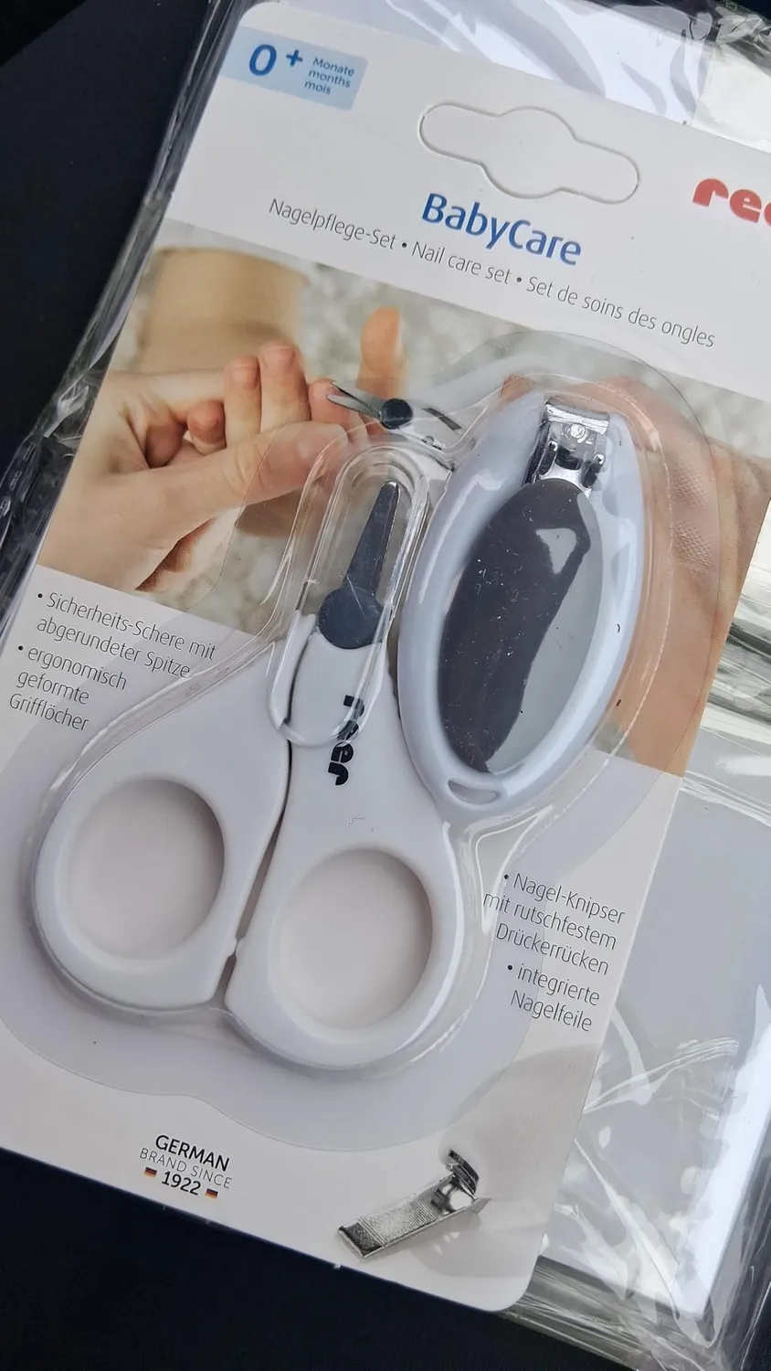 reer BabyCare Nagelpflege-Set Schere Knipser weiß
