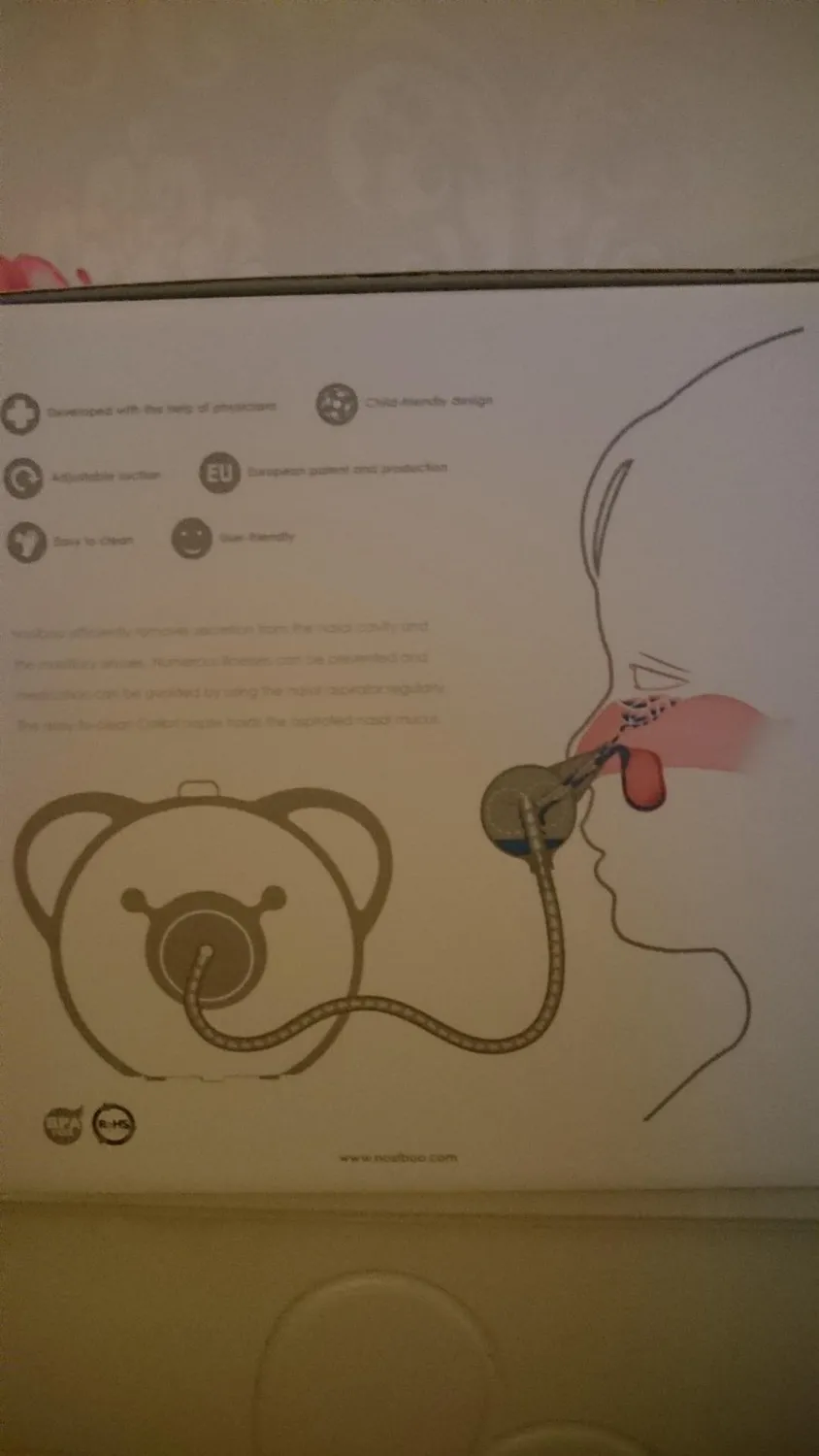 Nosiboo Pro Nasensauger elektrisch rosa Baby