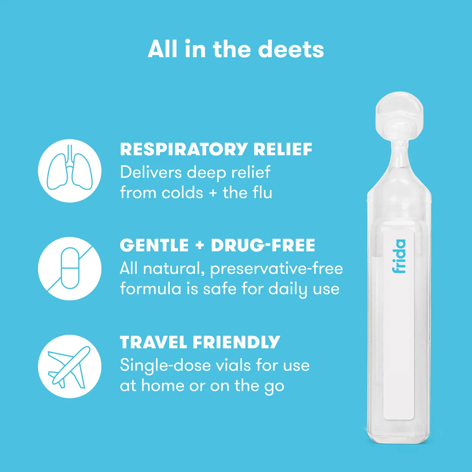 Frida Mom Nebulizer Kochsalzlösung Ampullen 30x steril