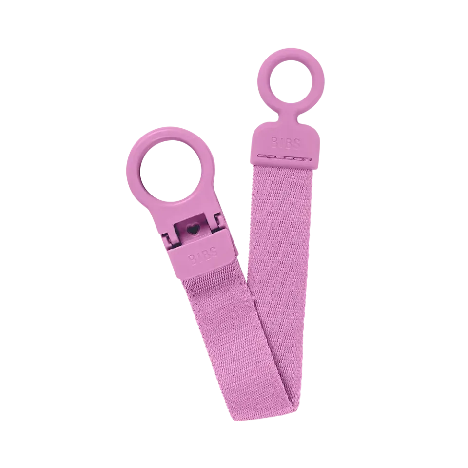BIBS Loop Schnullerclip Bubblegum textil