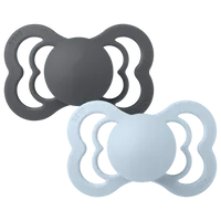 BIBS Supreme Schnuller 2er-Pack Cloud/Black