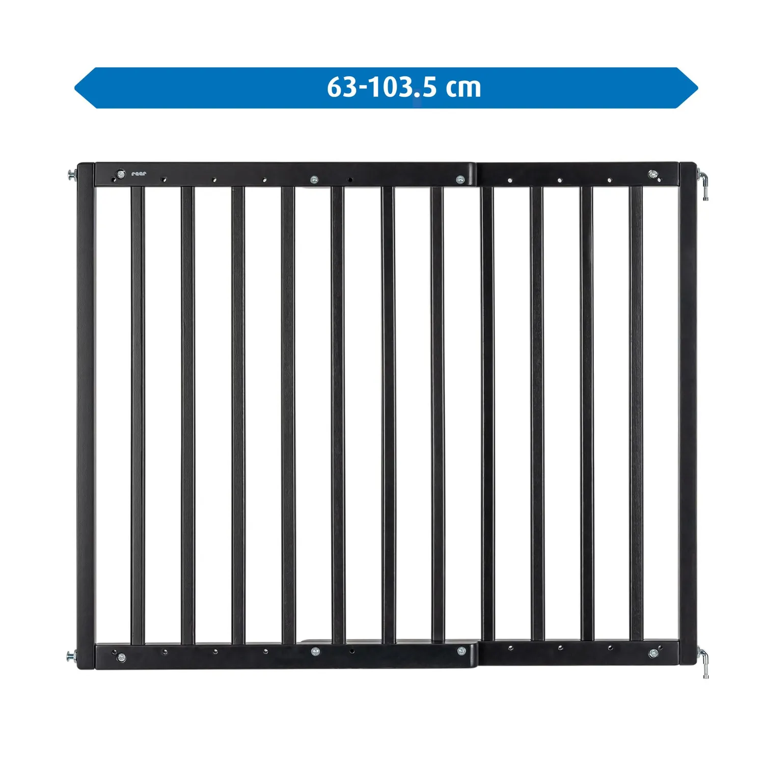 Reer Türgitter Treppenschutzgitter schwarz 63-103,5 cm Schraub