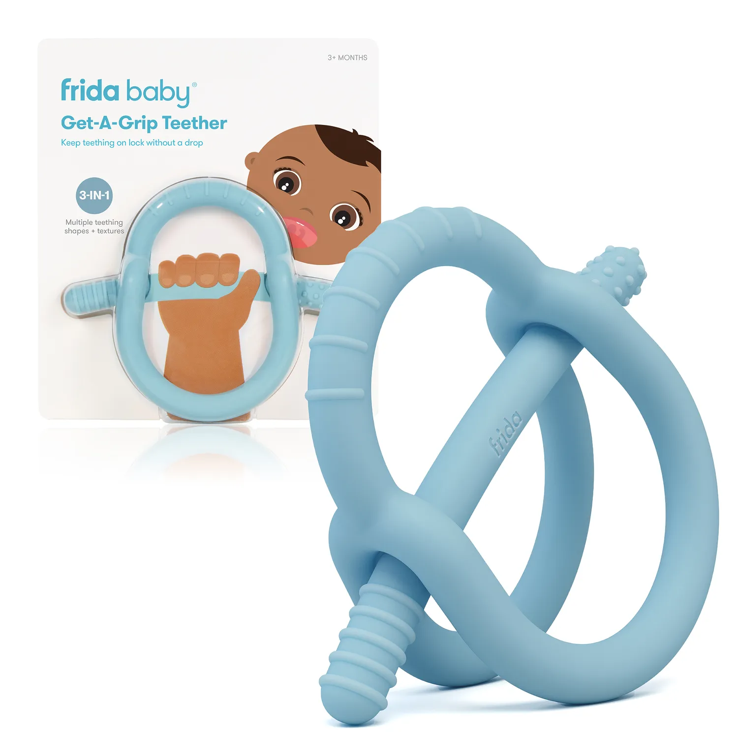 NoseFrida Get-A-Grip Beissring Petrol Silikon