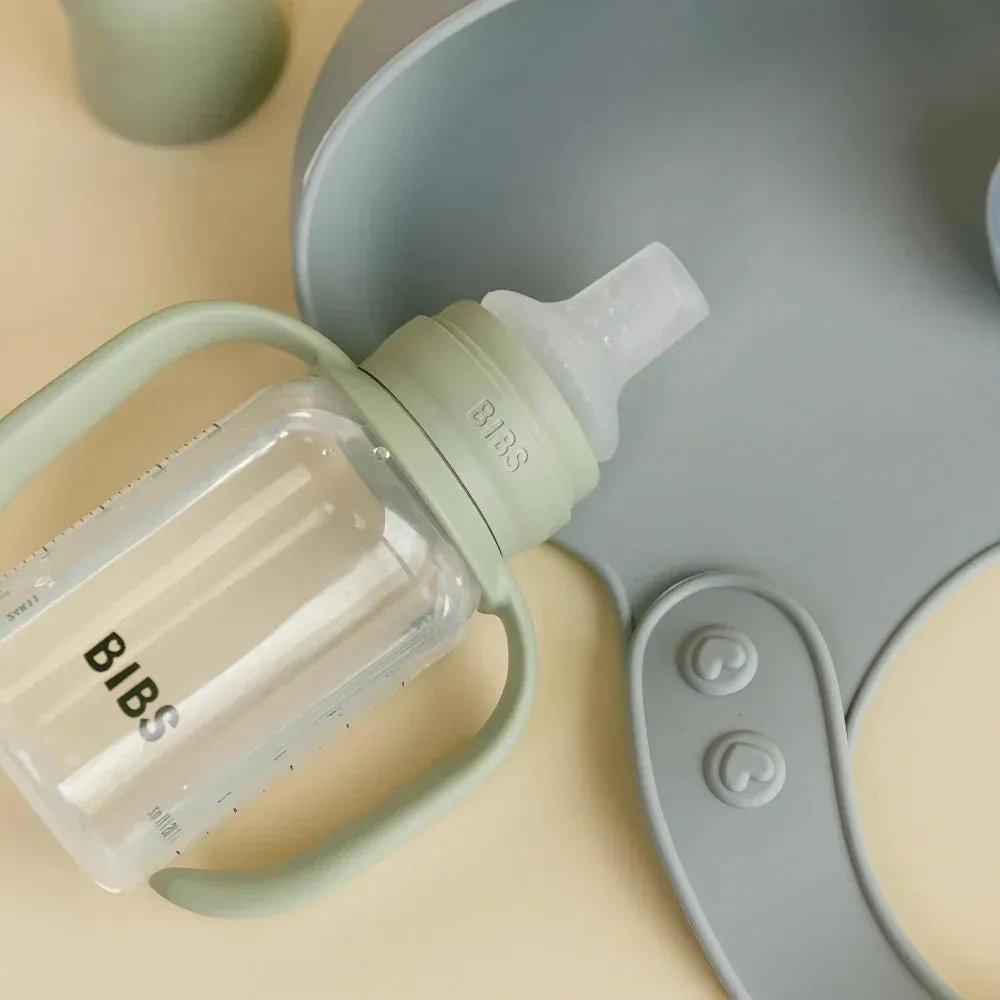 BIBS Babyflasche Trinkflasche 150 ml Sage Silikon-Sauger
