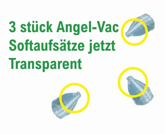 Angel-Vac Nasensauger Softaufsatz transparent 3 Stück Ersatz