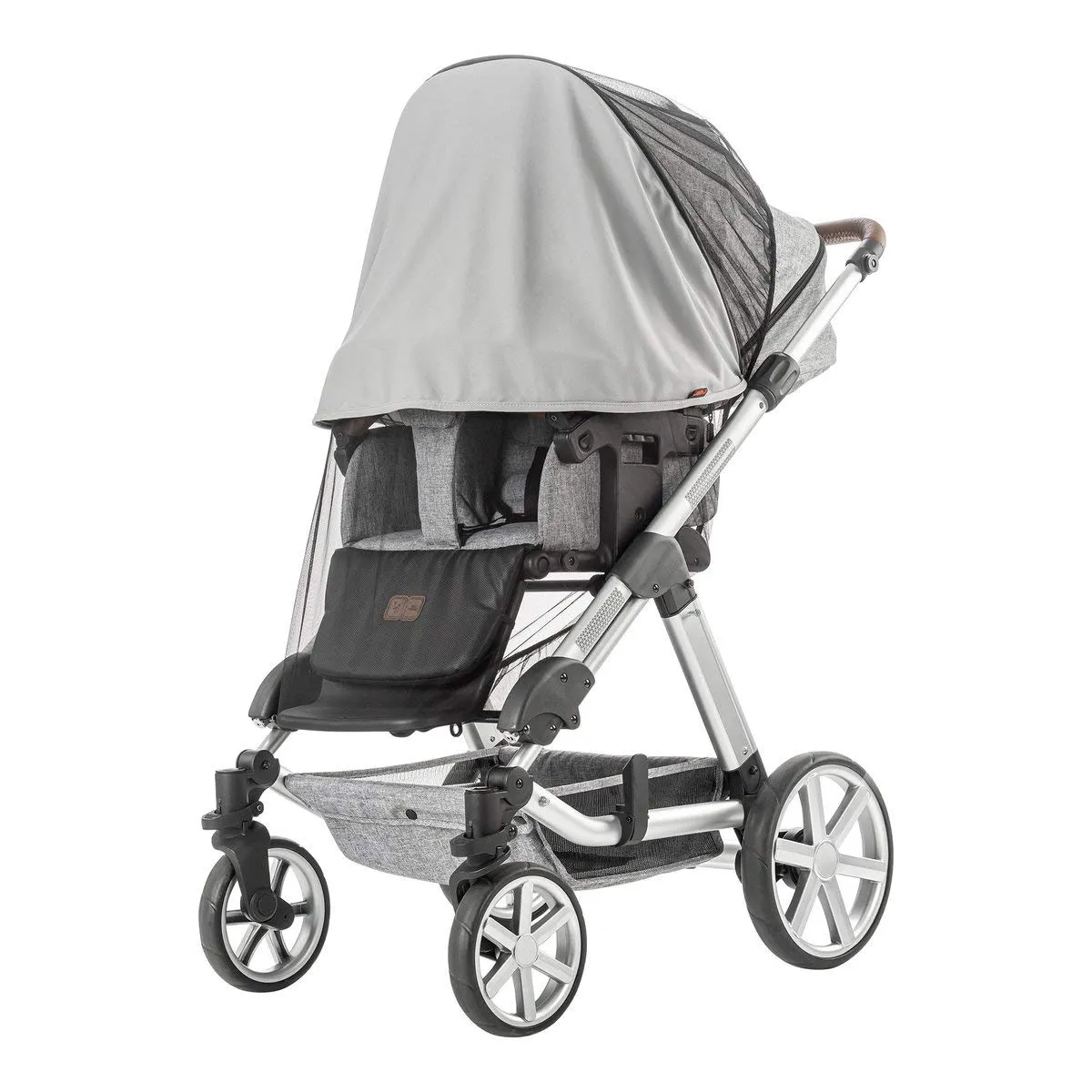Reer ShineSafe Bite Sonnenschutz Kinderwagen Insektenschutz grau