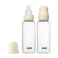 BIBS Babyflasche PP 270 ml 4er-Pack Ivory Silikon