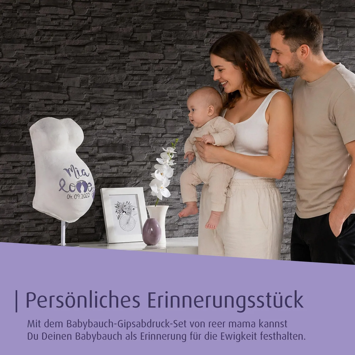 reer Gipsabdruck Babybauch Set 16tlg bunt