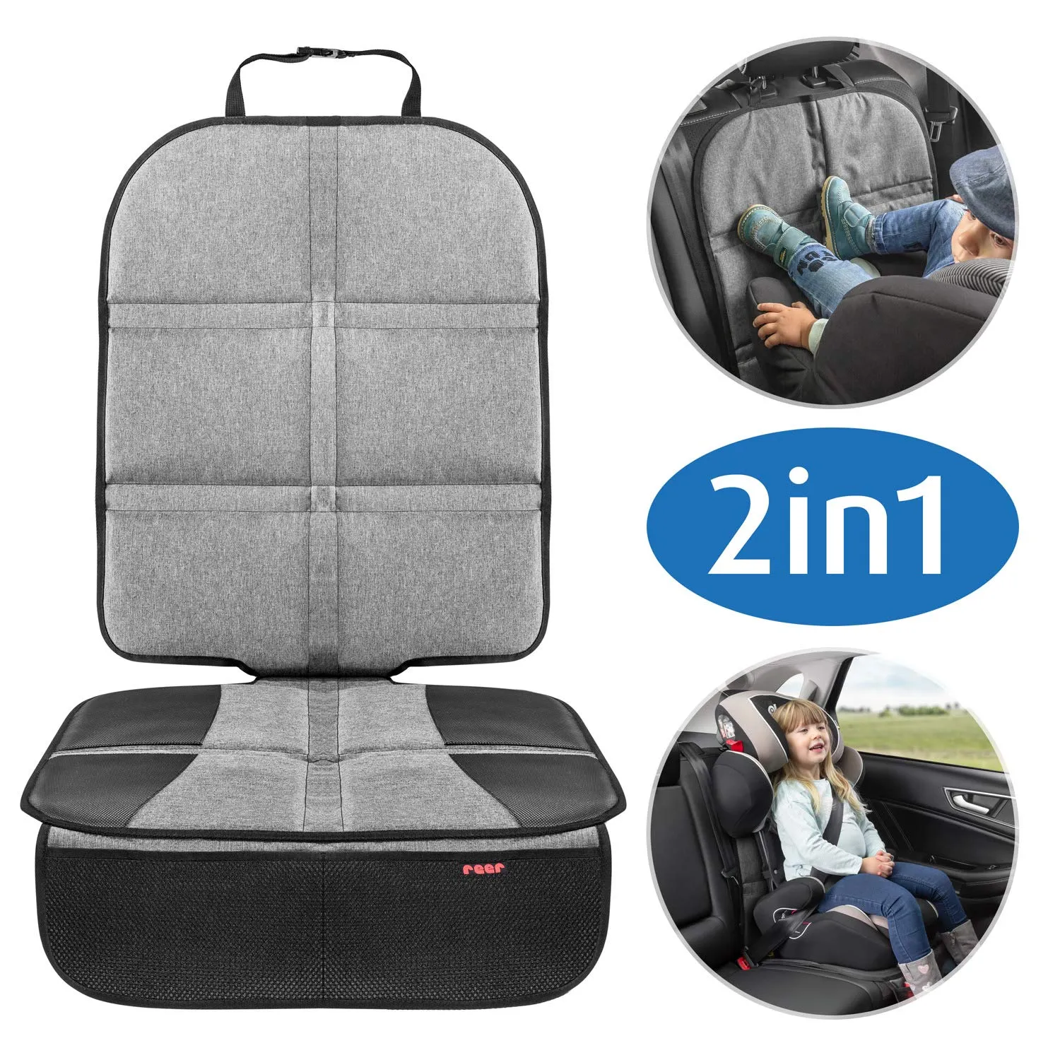 Reer TravelKid MaxiProtect Kindersitz-Unterlage lang grau
