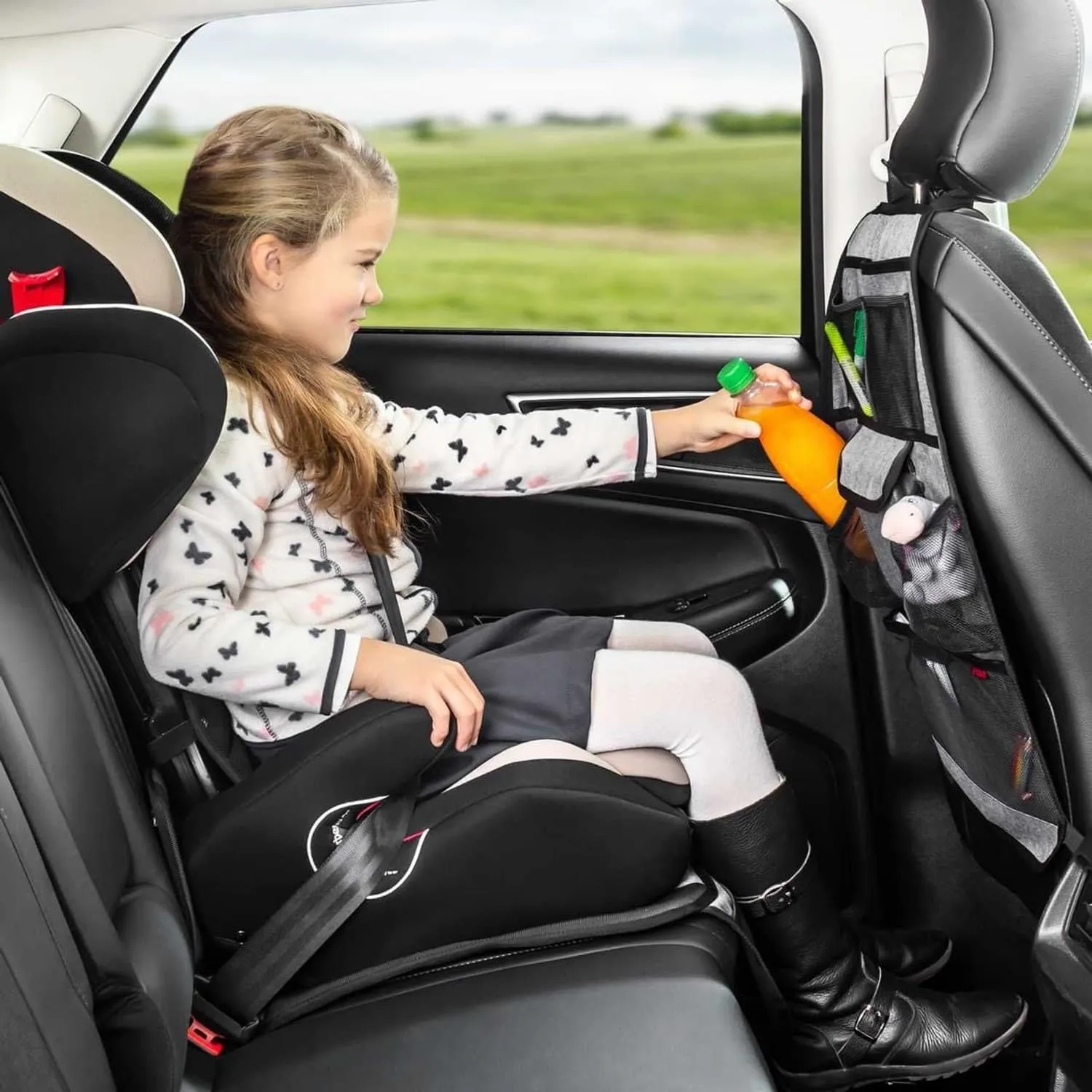 reer TravelKid Tidy Rücksitz-Organizer grau 41x58 cm