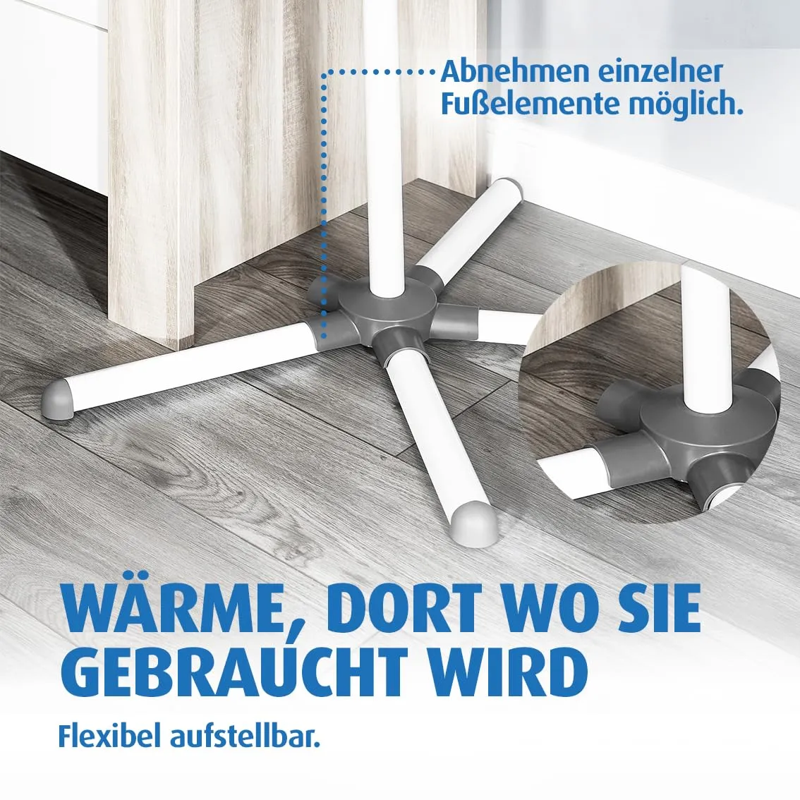 Reer FeelWell Wickeltischstrahler 2in1 weiß Stand/Wand