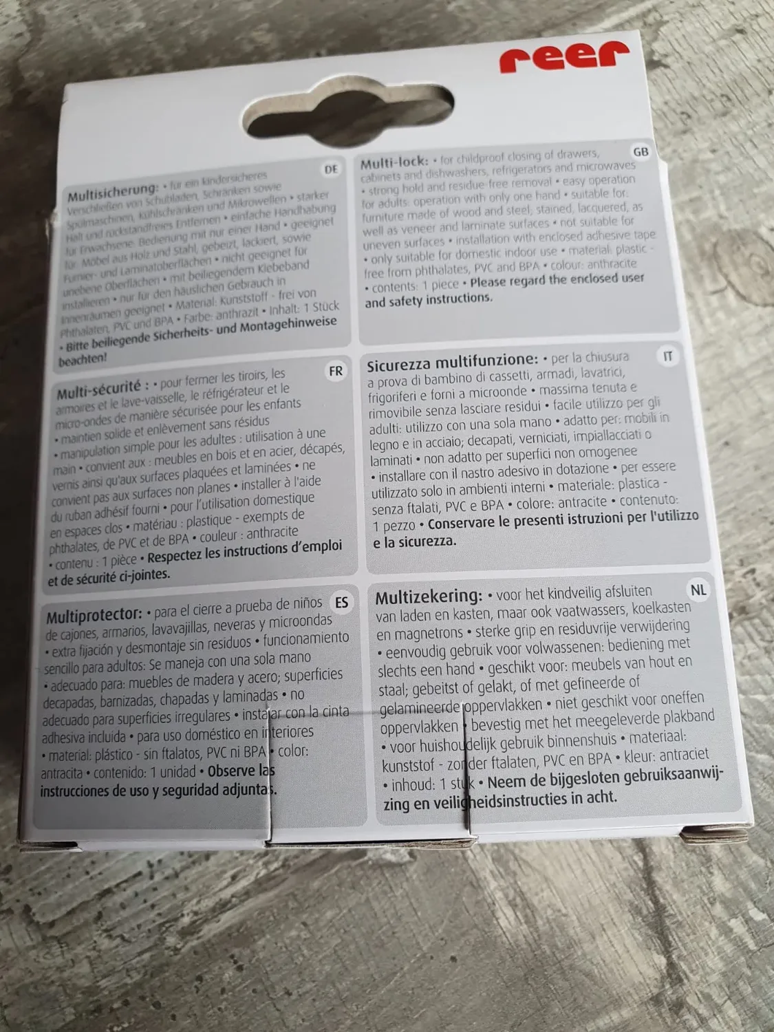 Reer Multi-Sicherung Kindersicherung Anthrazit Standard 1 Stück