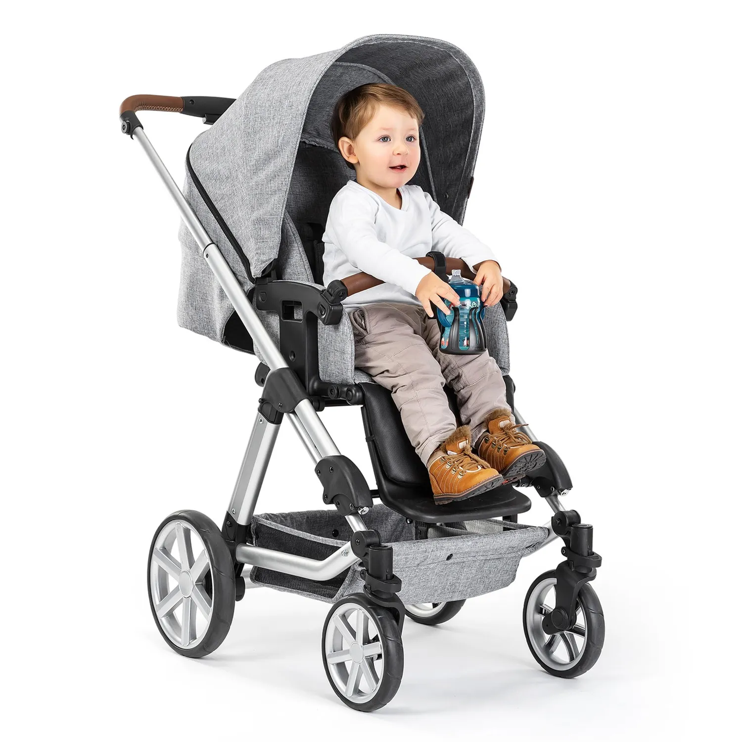 Reer Clip&Go 84021 Getränkehalter Kinderwagen schwarz