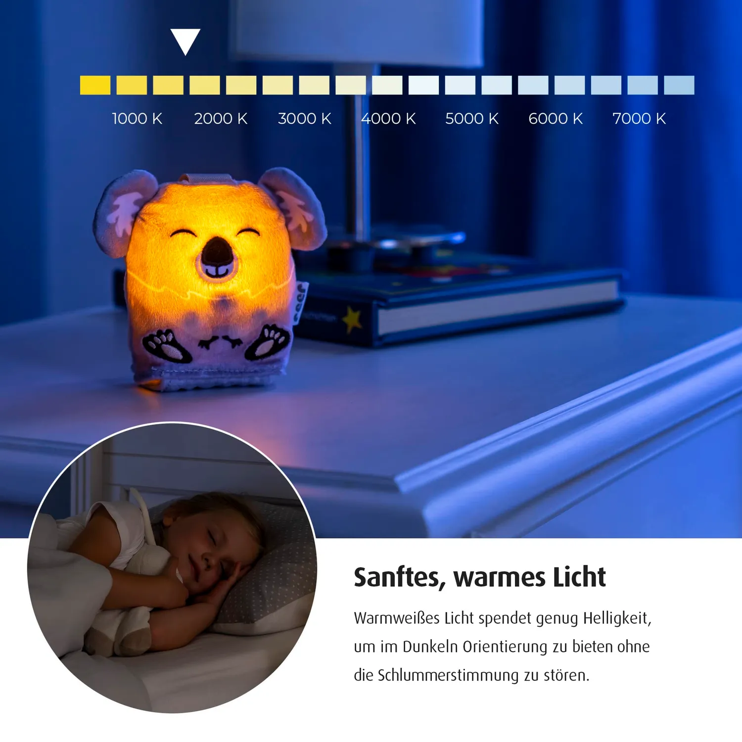 reer Sleepy Koala Einschlafhilfe Nachtlicht grau