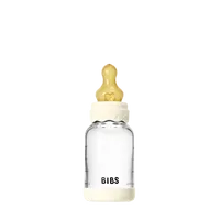 BIBS Baby Bottle Glasflasche Ivory 120 ml 2 Stück Latex
