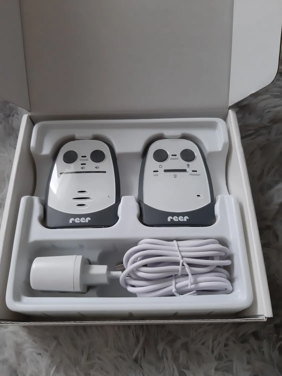 Reer Cosmo 50150 Babyphone Gegensprechfunktion 600 m weiß