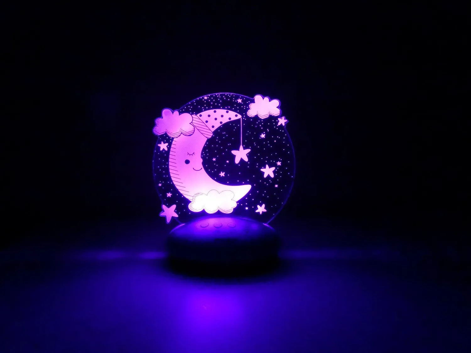 reer ColourLumy Mond Nachtlicht grau Farbwechsel Timer