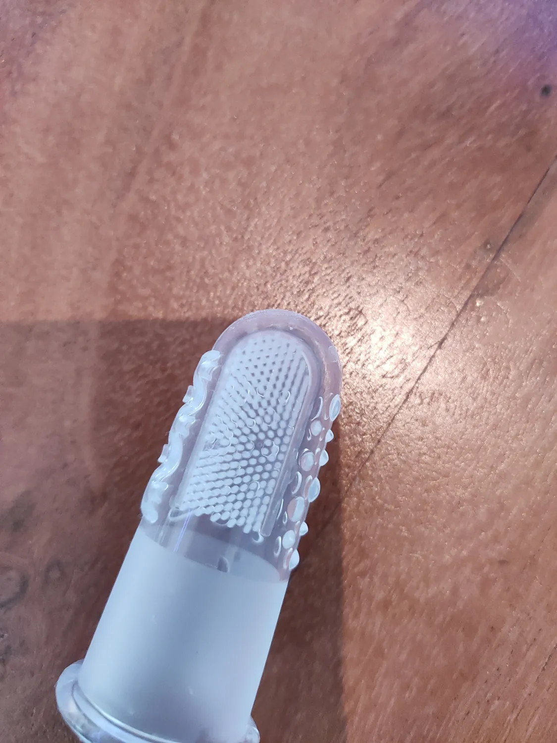 Reer 79249 Finger-Zahnbürste Silikon transparent 2 Stück