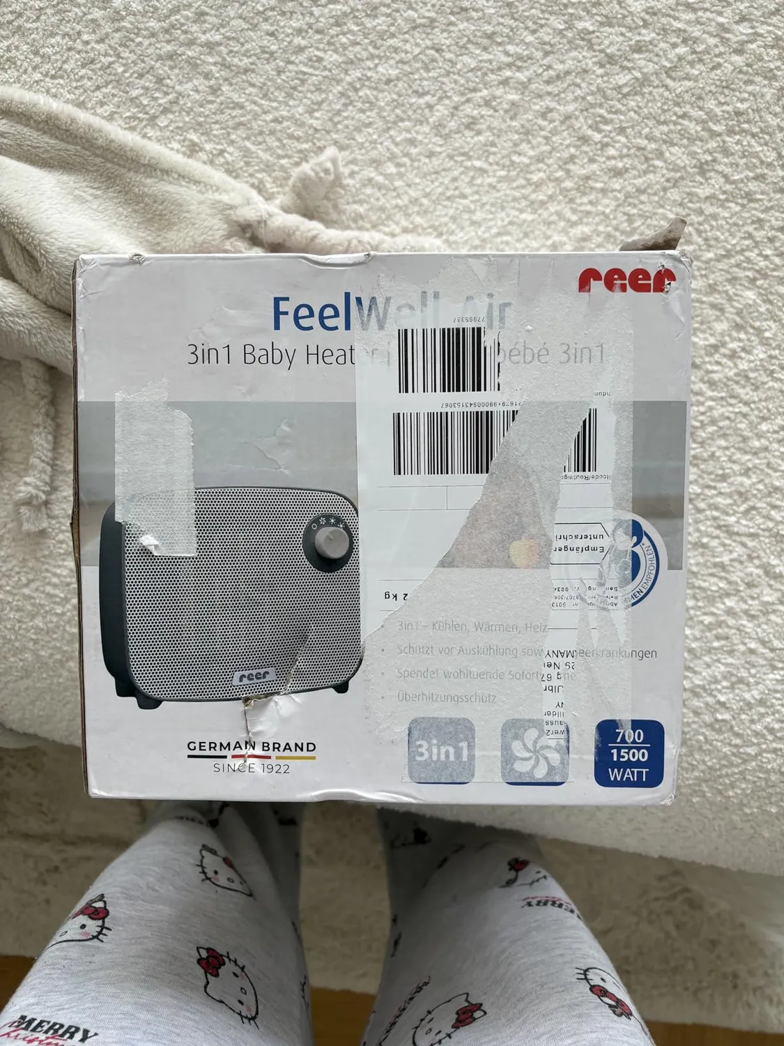 Reer FeelWell Air Heizlüfter Anthrazit 700/1500W