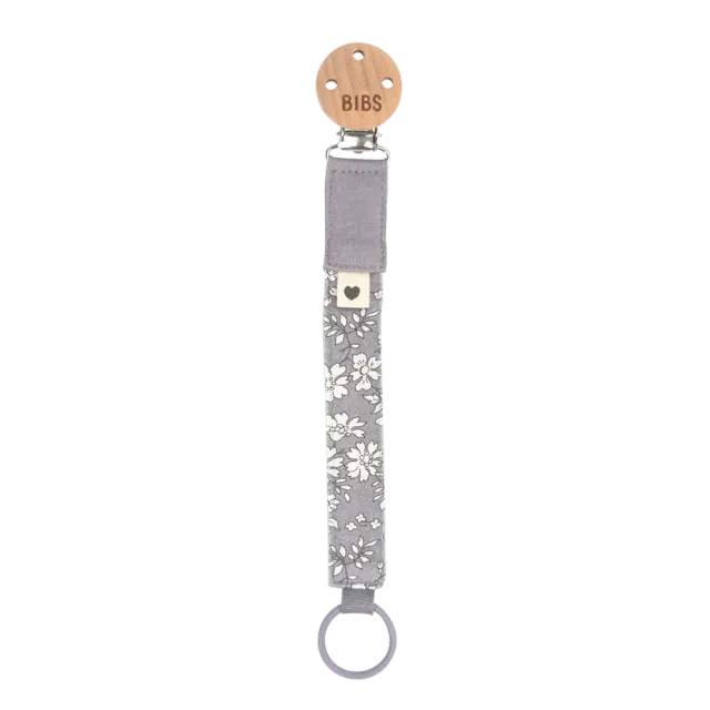 BIBS x Liberty Schnullerkette Capel Fossil Grey Bio