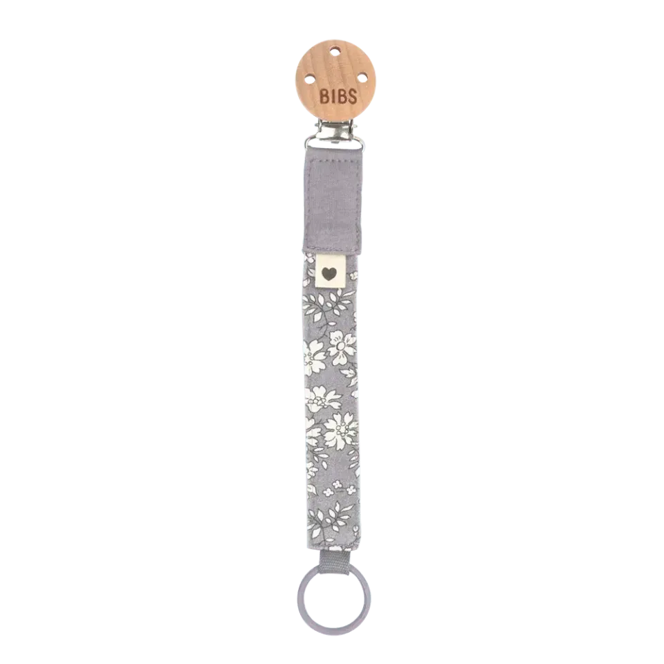 BIBS x Liberty Schnullerkette Capel Fossil Grey Bio