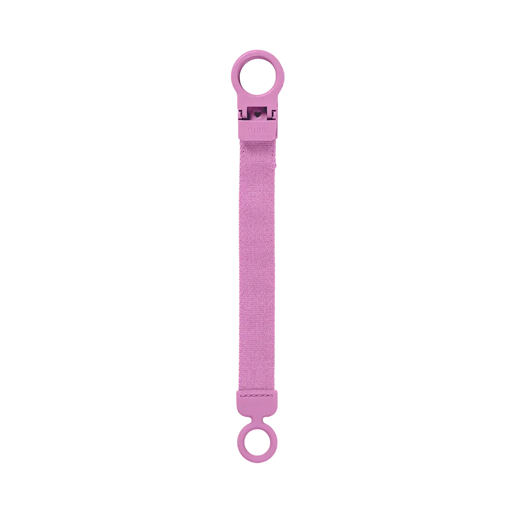 BIBS Loop Schnullerclip Bubblegum textil