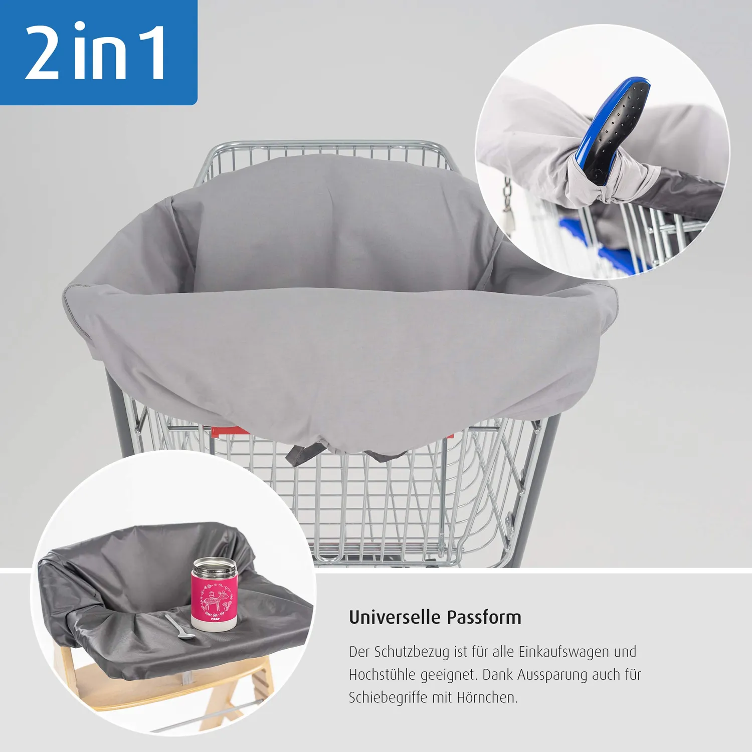 reer HygieneCover 85031 Schutzbezug Grau Waschbar