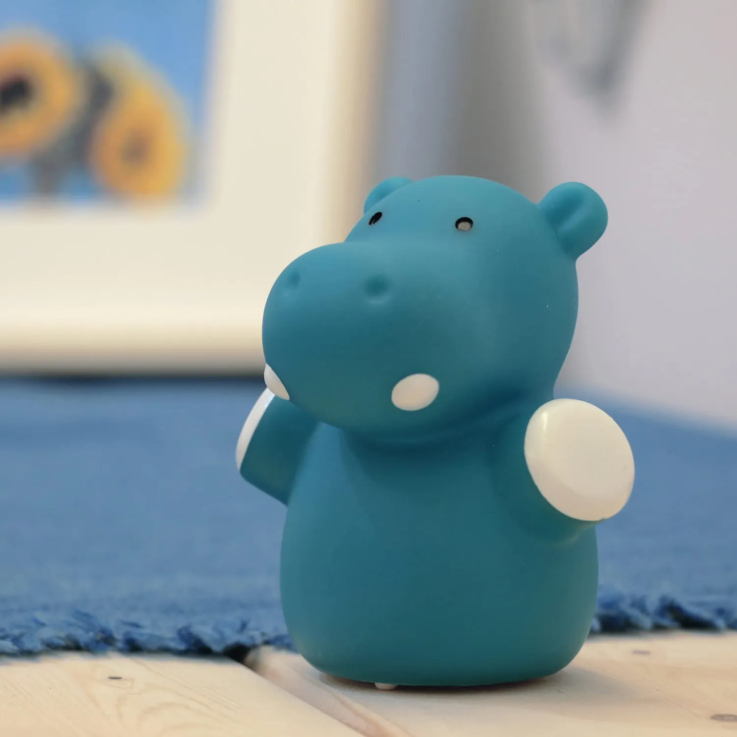 Reer lumilu Mini Zoo Hippo Nachtlicht Nilpferd blau LED