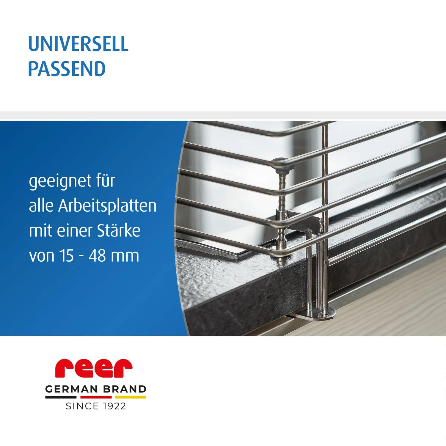 Reer Classic Herdschutzgitter Edelstahl 65 cm spülmaschinenfest