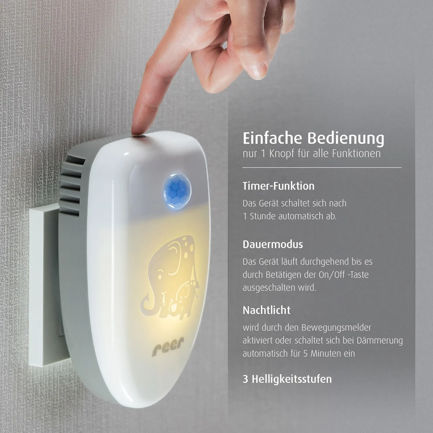 Reer PureAir Ionen-Luftreiniger UV-C Raumluft filterlos