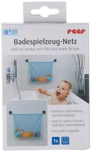 Reer MyHappyBath Spielzeugnetz Badewanne 43x36 cm hellblau