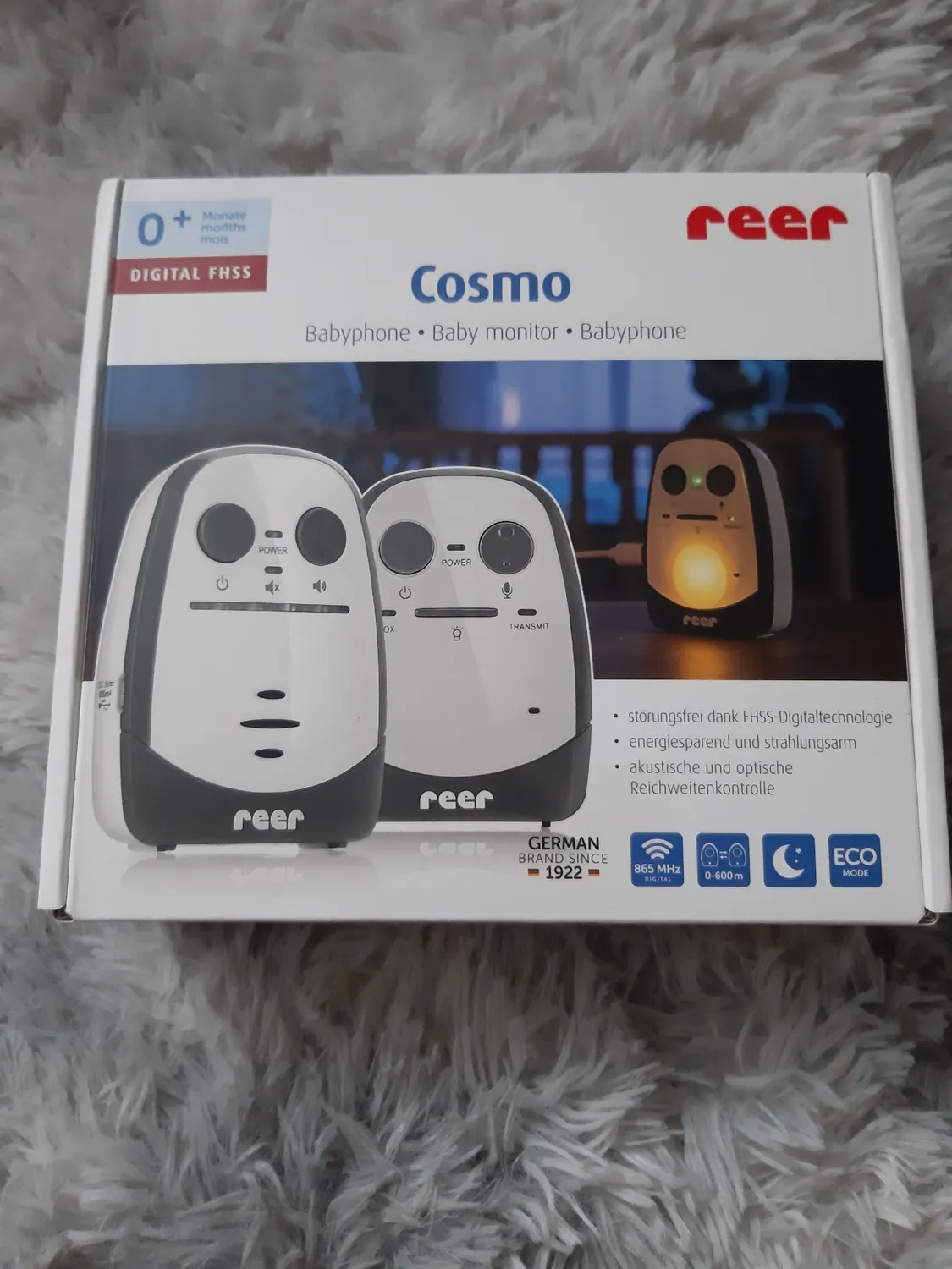 Reer Cosmo 50150 Babyphone Gegensprechfunktion 600 m weiß