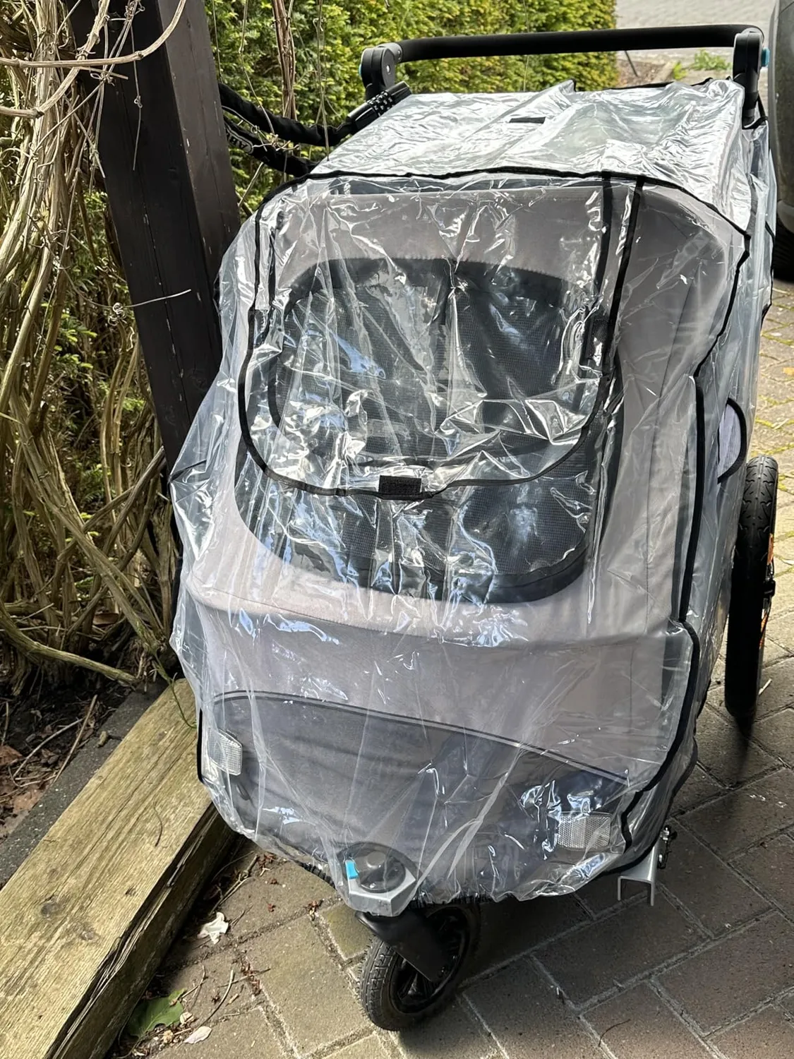 Reer RainCover Twin Regenschutz Zwillingswagen PVC-frei