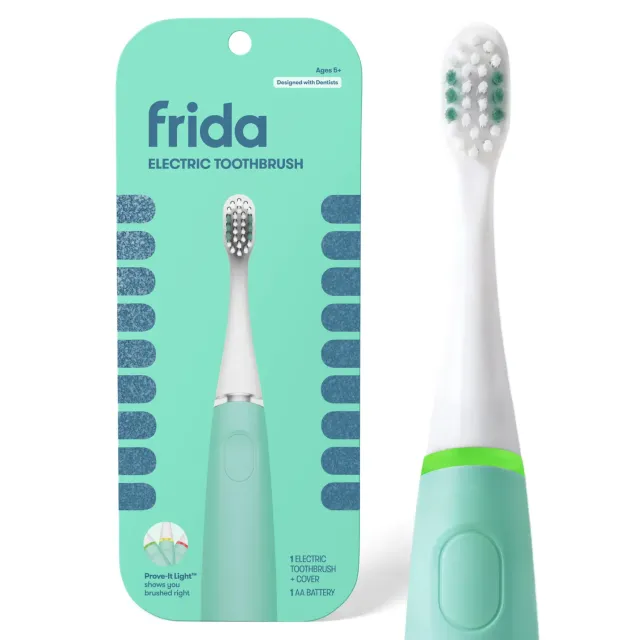Frida Kids elektrische Kinderzahnbürste Citrus Grün sanft