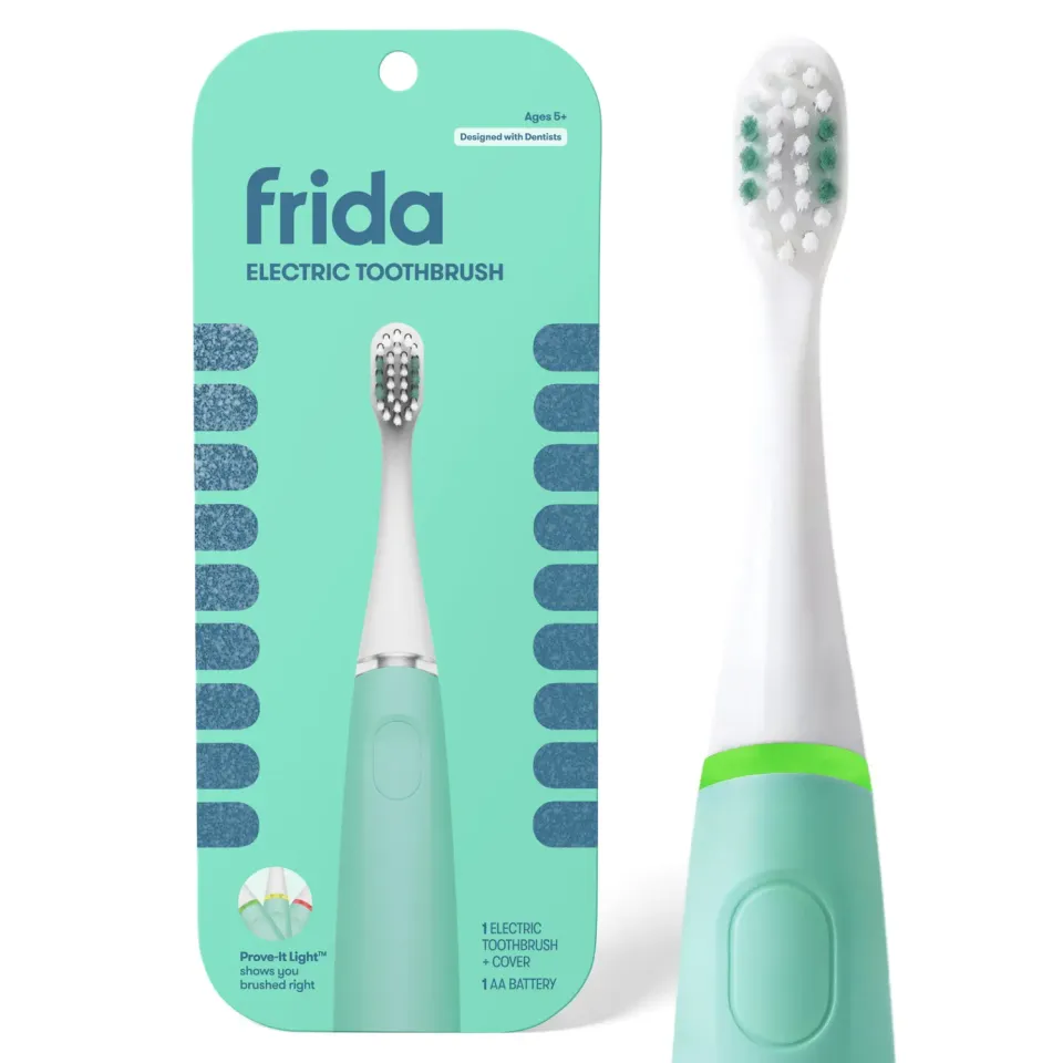 Frida Kids elektrische Kinderzahnbürste Citrus Grün sanft