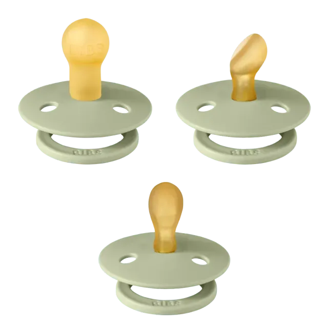 BIBS Try-It Collection Schnuller 3er Sage Latex-Set
