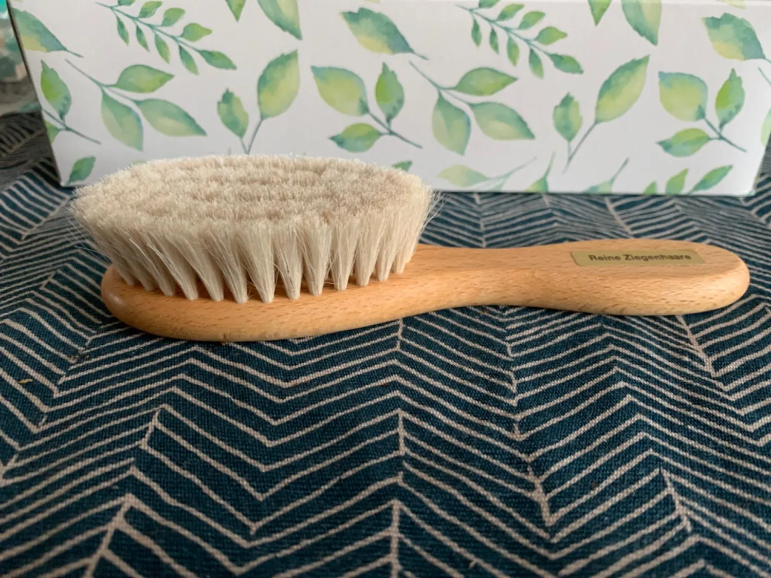 reer Naturhaarbürste Ziegenhaar Babybürste Holz weich