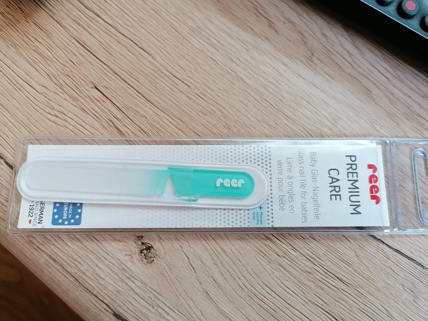 Reer PremiumCare Baby Glas-Nagelfeile weiß schonend