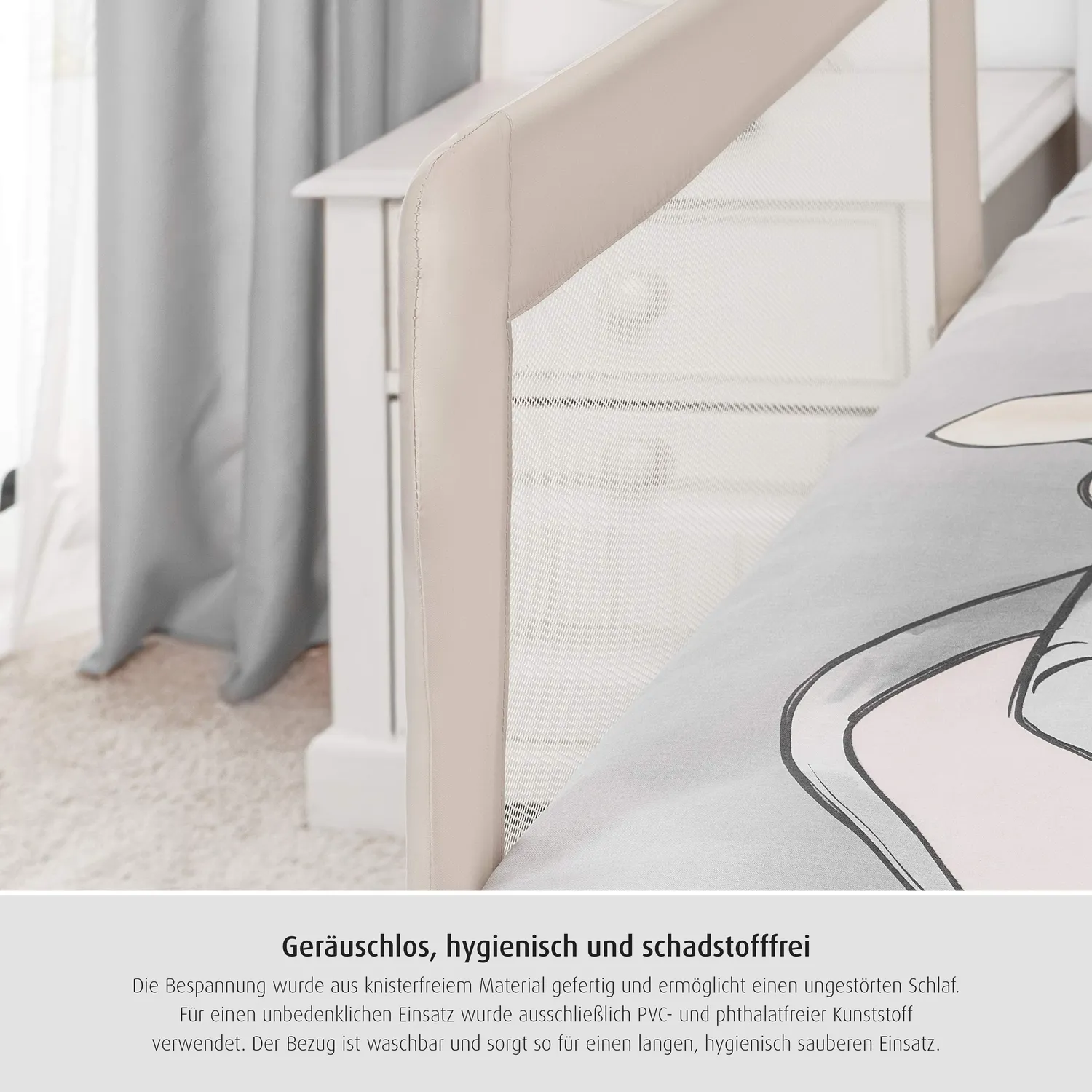 Reer Sleep'n Keep Bettgitter 100 cm beige Rausfallschutz