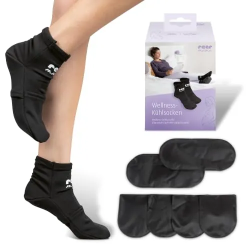 Reer Mama Kühlsocken Fuß 36-40 kalt-warm mit Gelpads