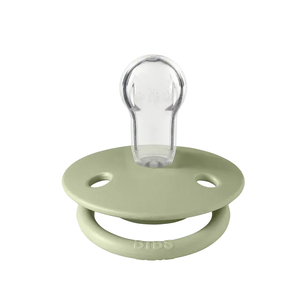 BIBS De Lux Schnuller 2er-Pack Ivory Sage rund