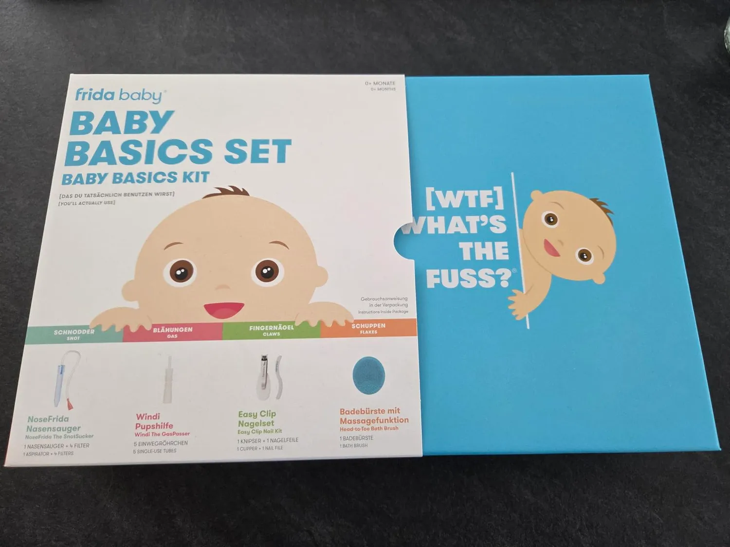 Frida Baby Basics Kit Pflegeset 4-teilig ab Geburt Schnupfenhilfe