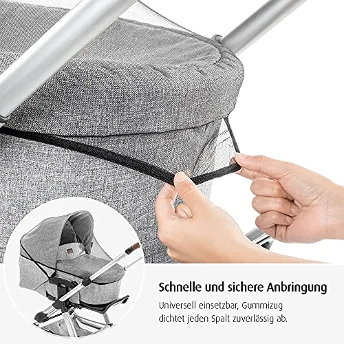 Reer Universal Insektenschutz Moskitonetz Kinderwagen schwarz