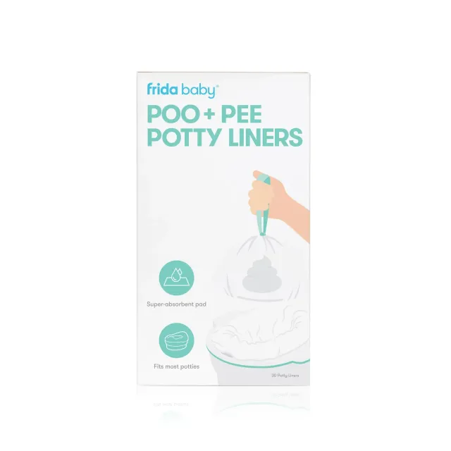 Frida Baby Poo + Pee Töpfchen-Einlagen 30 Stück auslaufsicher