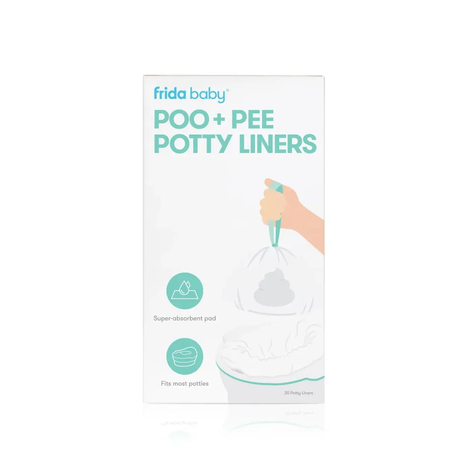 Frida Baby Poo + Pee Töpfchen-Einlagen 30 Stück auslaufsicher