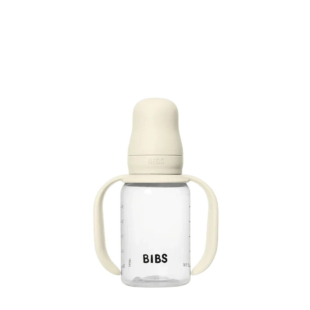BIBS Baby Sippy Bottle Spout Silicone Trinkflasche 150ml Ivory