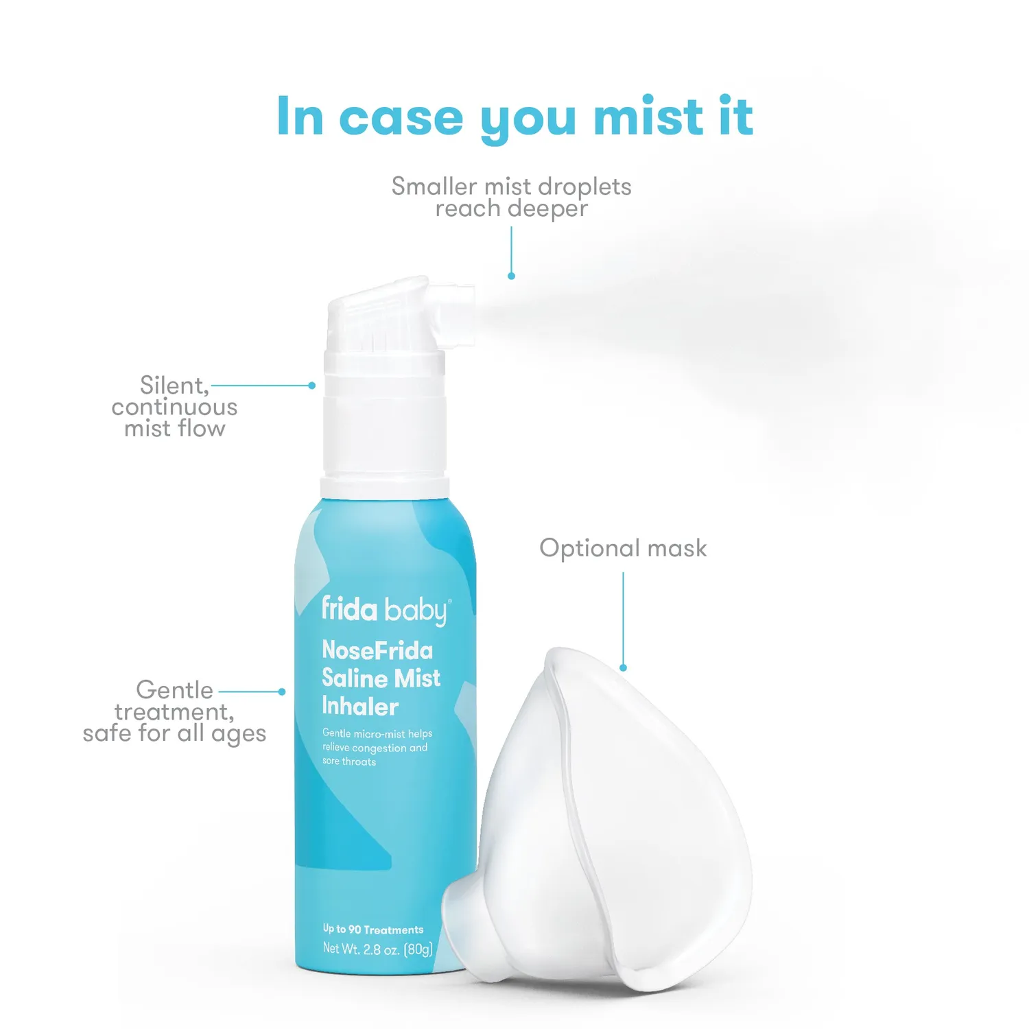 Frida Baby Saline Mist Inhalator Kochsalz