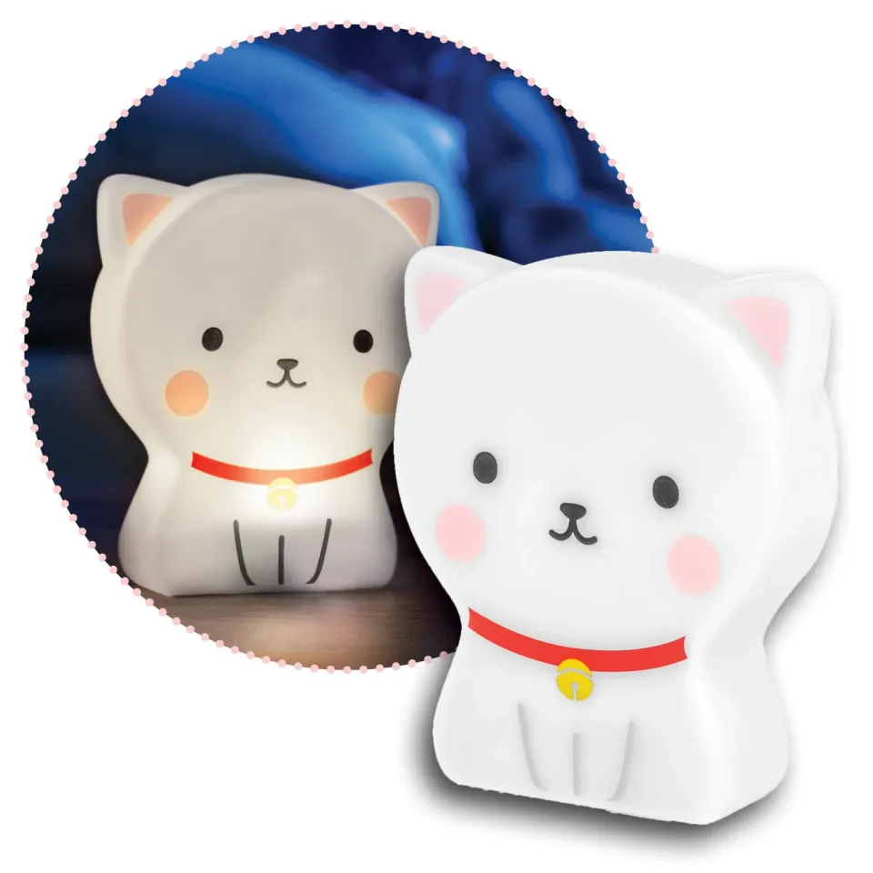 reer lumilu Cute Friends Katze Nachtlicht weiß