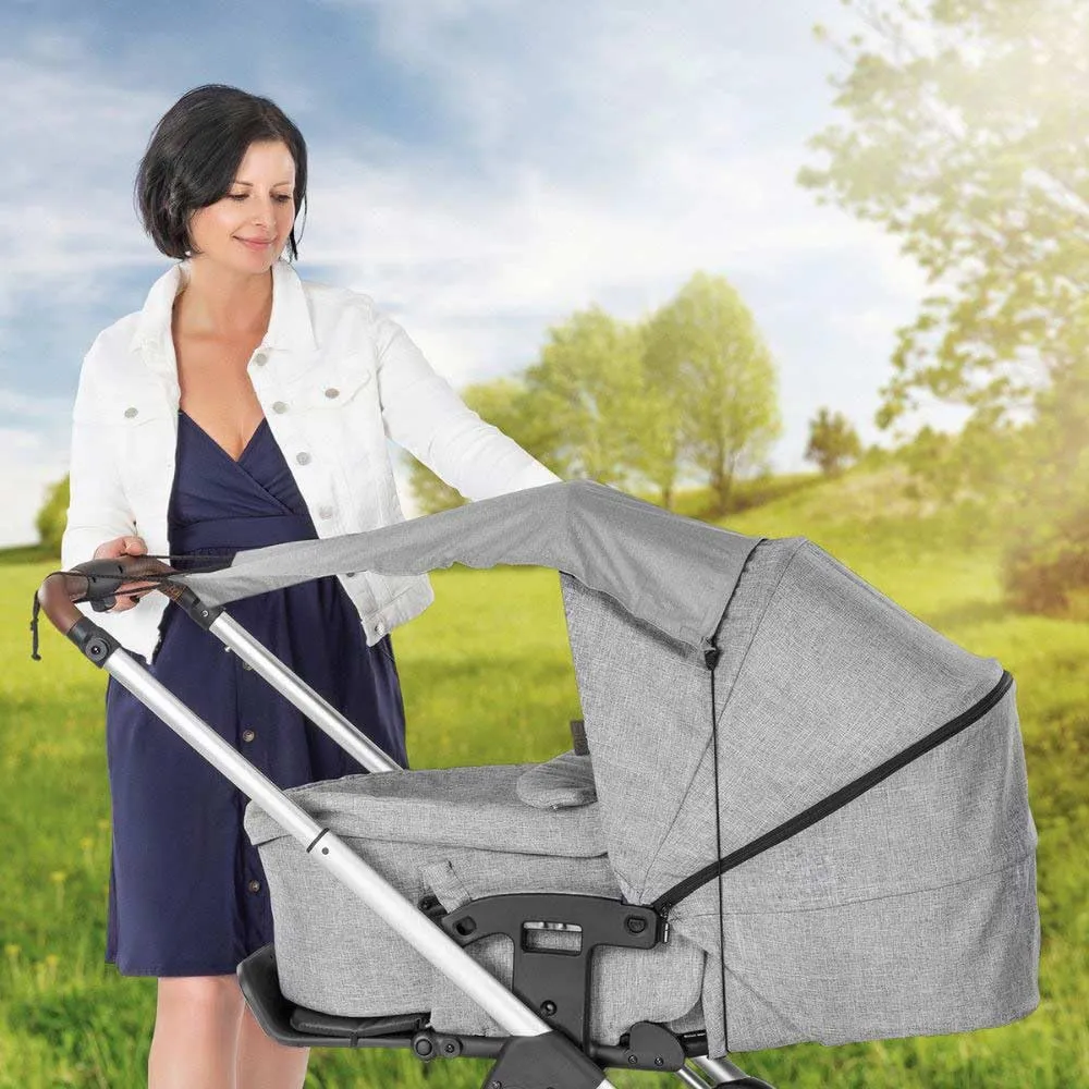 Reer ShineSafe Sonnensegel Kinderwagen grau UPF 50+
