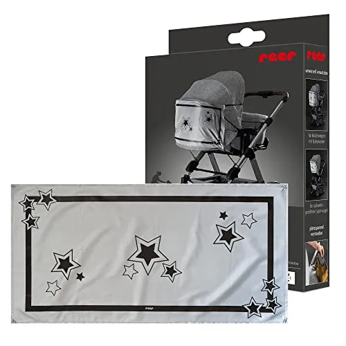 Reer MyBuddyGuard Kinderwagen Reflektor-Banner grau